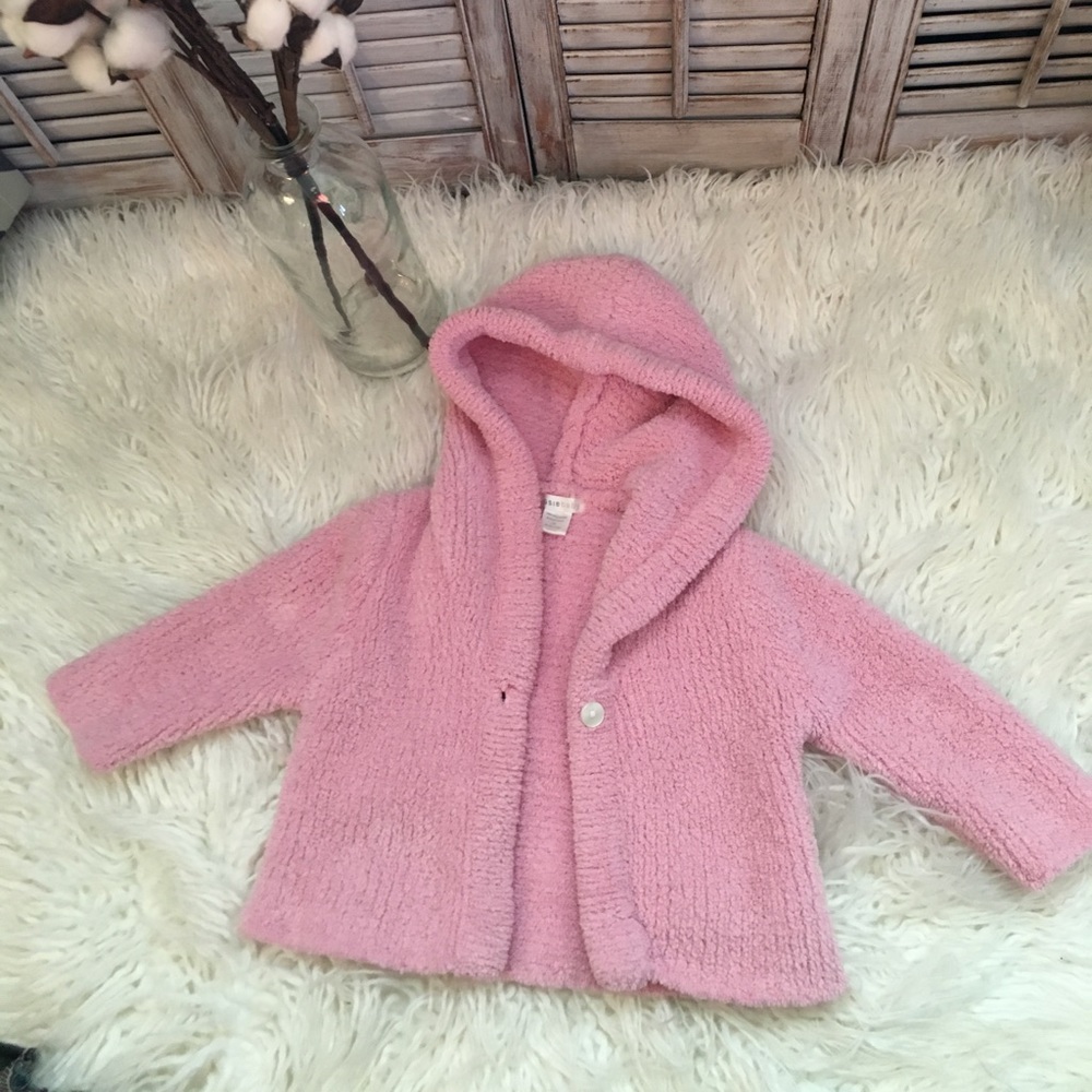 Josie babies  sweater with hood.